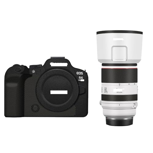 Mebont �J���������Y�ی�t�B���� Canon EOS R6 Mark II + RF70-200mm F2.8 L IS USM �Ή� �{�f�B�J�X�^�� ���h�~�f�J�[���X�L�� �v���e�N�^�[���b�v(Matte White)