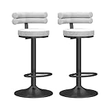 ★ Taille du tabouret de comptoir : la hauteur réglable du siège de la chaise de bar est de 45-60 cm/65-80 cm (17,7-23,6 pouces/25,6-31,5 pouces).