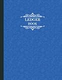  Ledger Book Premium Navy Blue: Standard Income And Expense Log Book For Your Business And Personal Uses 120 pages (8.5x11) inches