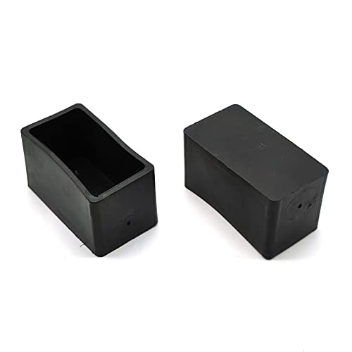 Autuwintor Rubber Leg Tips Rectangular,Chair Leg Caps,Non Skid Chair Leg Caps,0.59x1.18/15x30mm(Lxw),8 Pcs — view 2