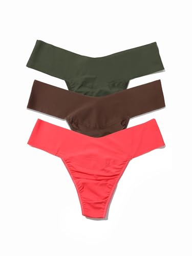 Image of hanky panky - BreatheSoft Natural Rise Thongs for Women | Comfortable Everyday Lingerie Panties | Sizes (XS-XL) | 3 pack