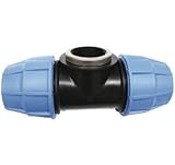 Syveco 1009020 Serie 1009 Polypropylen T-Armaturen, Innengewinde, M20 x M20 x 1/2