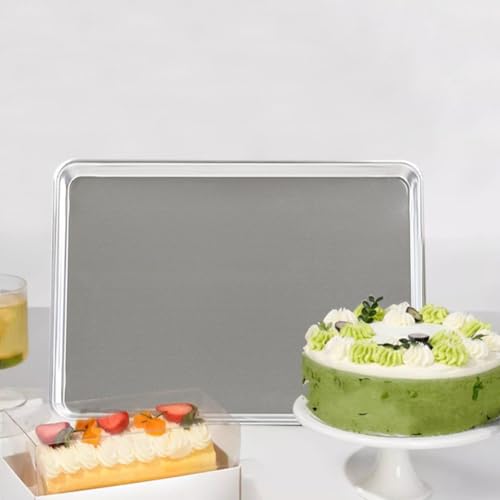 Bandeja de horno de aluminio de 45x33cm rectangular resistente a la corrosión 3