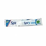 Spry Natural Xylitol Toothpaste 140 g (5 oz) - Fluoride Free, Mild for Sensitive Teeth, Provides Fresh Breath and Pleasant, Hydrated Mouth Feel, with Peppermint Flavour (Pack of 1)