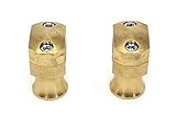 Harley Shorty Style Brass Riser Set