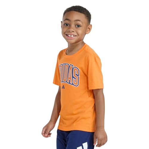 Image of adidas Boys Short Sleeve T-Shirt Sports Logo Tee