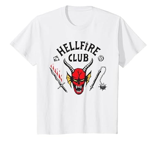 Stranger Things Hellfire Logo Camiseta, Niños, Blanco, 12 años | Ya disponible en tu tienda friki favorita! En mundofriki.es! Stranger Things Hellfire Logo Camiseta, Niños, Blanco, 12 años | Ya disponible en tu tienda friki favorita! En mundofriki.es!