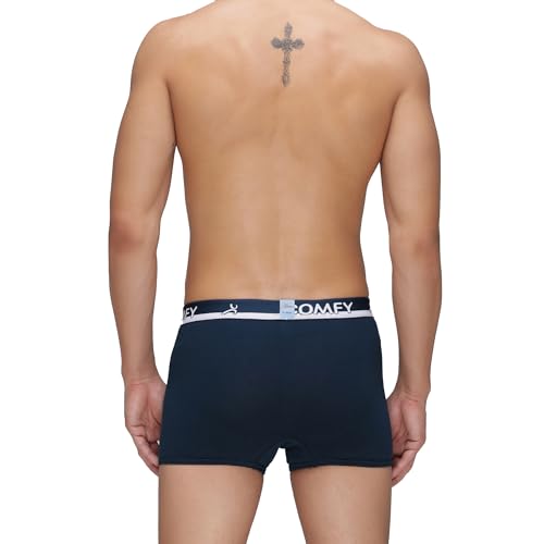 Image of Amul Comfy Men's Trunk Underwear | Soft Outer Elastic | Soft Waistband | Breathable Comfortable Innerwear | Pack of 2 | Color May Vary