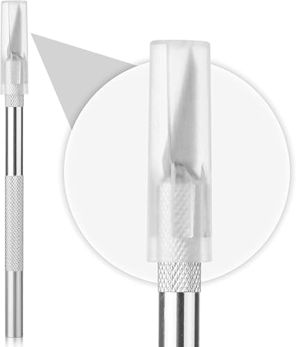 Image of Eclet Detail Pen knief with 5 Sharp Replacement Blades | Precision Craft Cutting Knife for DIY, Art, Craft, Hobby, Model Making & Paper Cutting (1 Knife + 5 Blades)