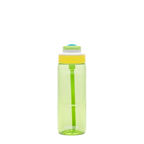 Kambukka Lagoon 750ml Gourde avec Paille – Étanche, Résistante aux Taches et Odeurs, Compatible Lave-vaisselle, Antichoc et Durable - Jardin Ludique