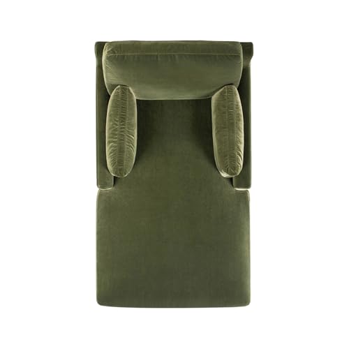 Jennifer Taylor Home Pasadena Modern Farmhouse Chaise Lounge Chair, Olive Green - Thumbnail 6