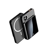 Gshield Carregador Portátil Wireless 10.000 mAh, Power Bank 18W Carregamento Rápido compatível com Magsafe, Magnético por Indução, TankSafe