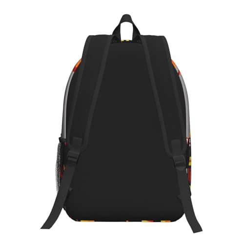 Sac à dos d'école léger EdWal avec poche frontale et motif pompier
