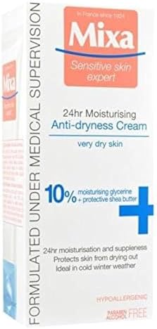 Mixa Anti Dryness Face Cream 24h 10% Glycerine Very Dry Skin 50ml France Sensitive Skin Expert Since 1924