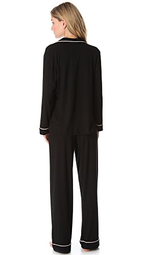 Image of Eberjey Gisele Classic Women's Pajama Set | Long Sleeve Shirt + Long Pants
