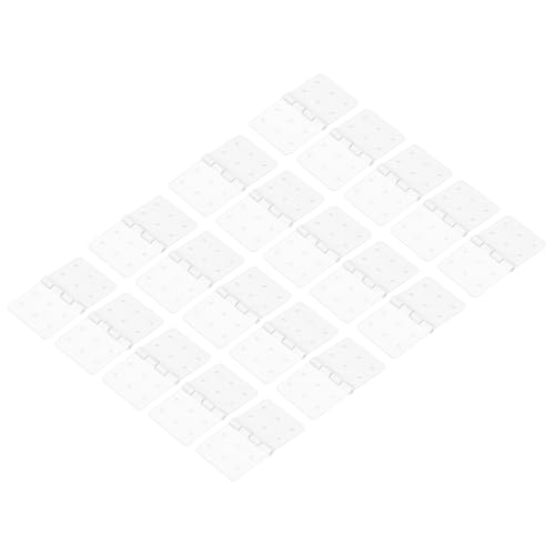 MECCANIXITY RC Hinges 1.4 Inch x 0.8 Inch Adjustable Model Airplane Remote Control Aircraft Wings Parts Square Plastic Loose-Leaf 20 Pcs