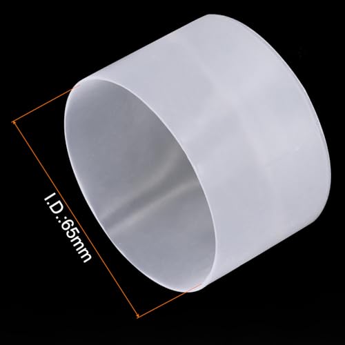 Image of uxcell 4pcs Rubber End Caps 65mm ID Vinyl Round Tube Bolt Cap Cover Screw Thread Protectors Clear, 40mm Height