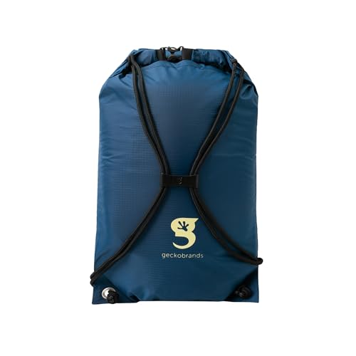 Image of geckobrands Embark 10L Drawstring Backpack - Waterproof, Lightweight Dry Bag for Beach, Hiking, and Light Water Activities