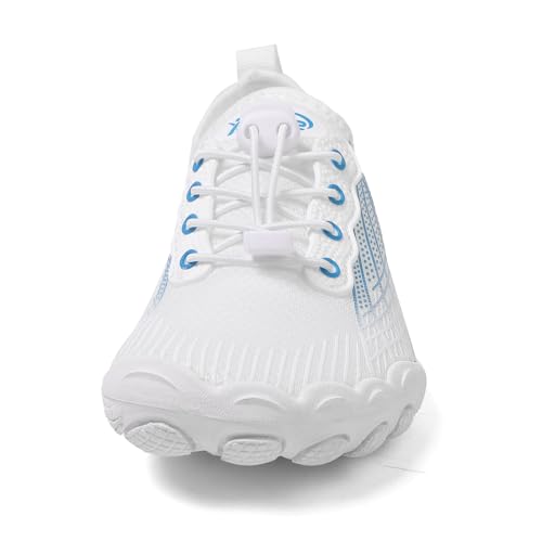 Image of Water Shoes for Men and Women, Barefoot Aqua Socks, Wide Fit Beach Swimming Pool Shoes, Anti-Slip Outdoor Walking Hiking Kayaking Diving Surfing