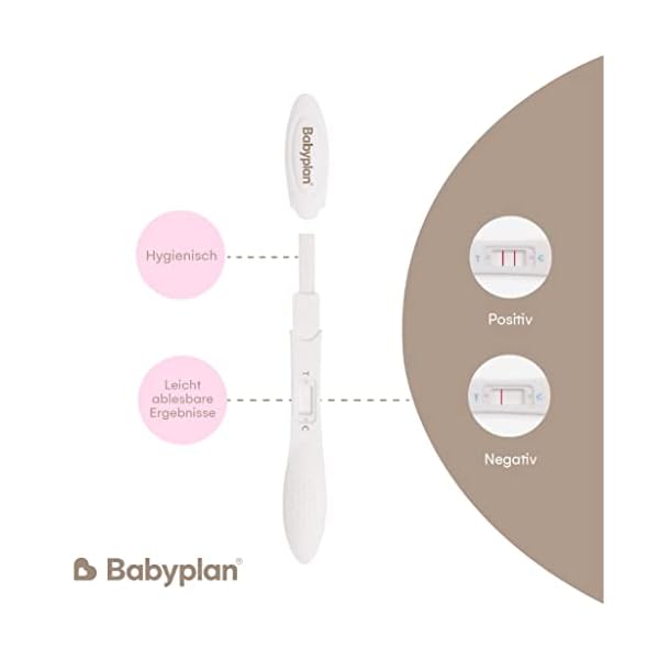 3 x Schwangerschaftstest Frühtest Babyplan (HCG test), Hygienischer Schwangerschaftstest 10 miu ml (hochempfindlich) für… – Bild 4