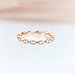 TIGRADE Eternity Ring Oval Milgrain Cubic Zirconia Anniversary Stacking Ring CZ Wedding Band for Women Size 3-13, Rose Gold, Size 10