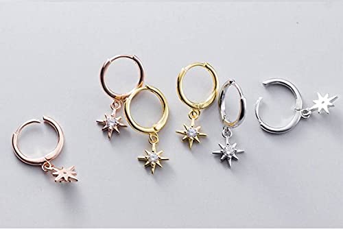 Pendientes de diamante único mujer Shining Star joyas de moda 2