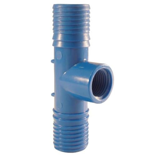 Apollo Blue Twister 1 in. Insert x 1 in. Dia. Insert Acetal for Pressure Applications Tee