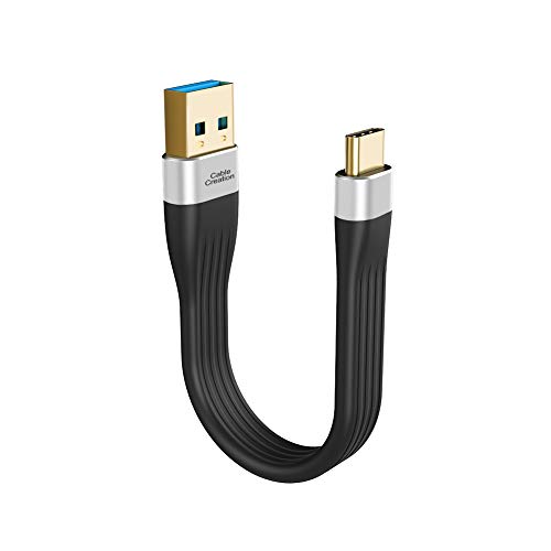 60% Off Discount Short USB 3.1 A to Type C Cable 5 inches CableCreation USB Type C Cable 3A Fast Charging USB C to A FPC Cable 5Gbps Compatible with MacBook iPad Pro S21/S20, SSD, Oculus Quest Link etc. 12cm Black