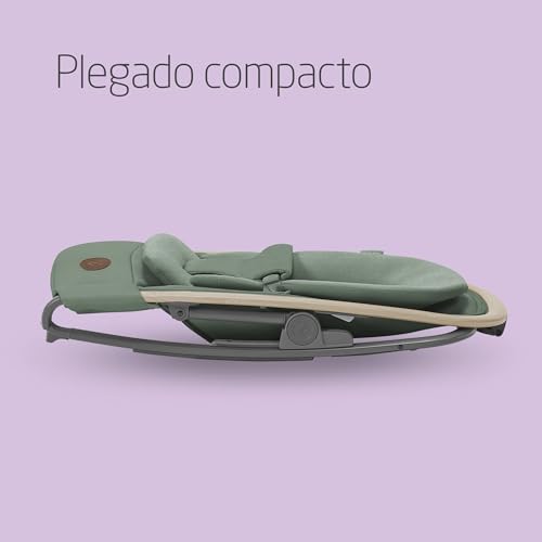 Miniatura 6 de Maxi-Cosi Kori Hamaca Bebé 2 en 1 con arco de juegos, 0-2 años, máx.15 kg, balamcin bebe, 3 posiciones de reclinación una sola mano, ligera y compacta, arnés Easy-in, Eco Care, Beyond Green
