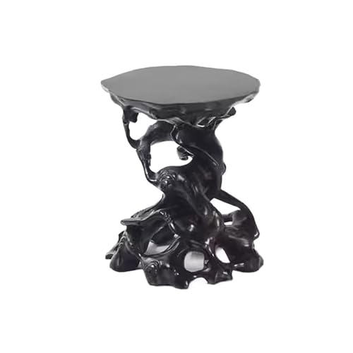 Soporte de madera para bonsái con base calada y pedestal para jarrones 2