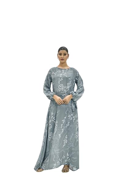 Gown Nida Fabric for Women Stylish Western Gown Long Dress Women and Girl's-picture-51