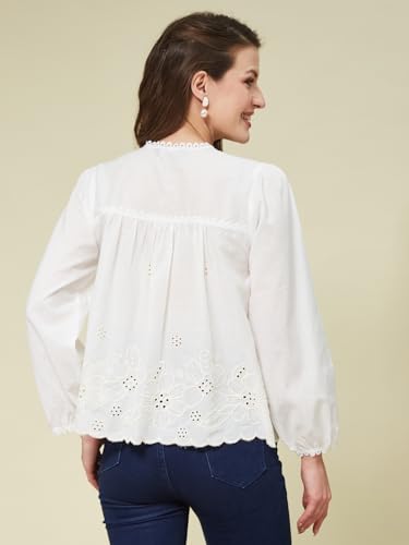 Image of J TURRITOPSIS Women's Cotton Peplum Casual Shirt