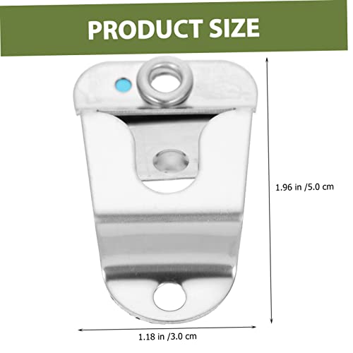 Ukcoco 4Pcs Microphone Hook Mount Metal Hangers Stainless Steel Hangers Metal Mic Clip Microphone Hanging Up Clip Radio Hangers Universal Microphone Holders Mobile Holder Handheld #TOP3