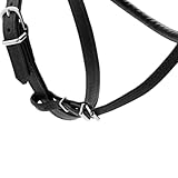 Hunter Hundegeschirr Round & Soft Canadian UP, Farbe: schwarz, weiches, geschmeidiges Leder, rundgenäht, fellschonend, nachhaltig, Made in Germany, Größe: XS-S