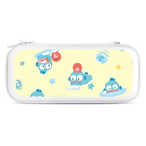 はんぎょどん Switch 有機el ケース ハードケース コントローラー 保護カバー SWITCH 対応 大容量 Switch用キャリーケース Switch収納バッグ ゲーム機収納袋 防塵 防汚 15枚ゲームカード 耐衝撃 全面保護型 旅行用 キャリング