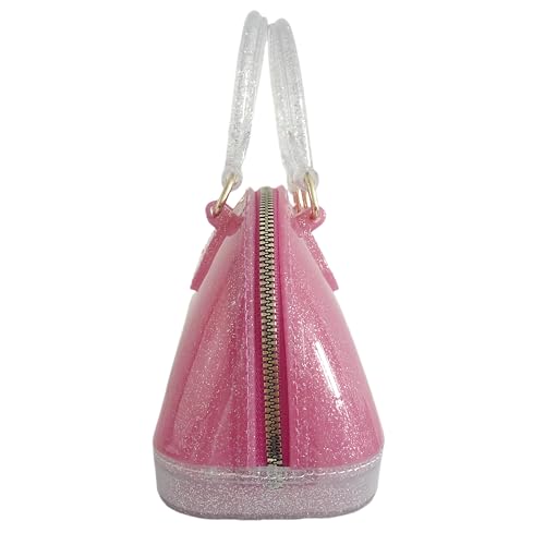Image of Jelly Crossbody Purse Shoulder Bag, Candy Color Tote Satchel Top-Handle Handbags for Women