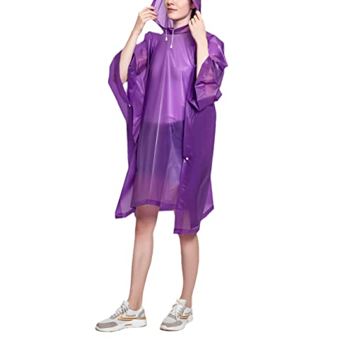 Imperméable multifonction transparent femme avec housse sac à dos