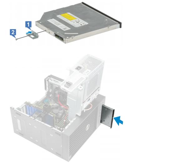 Kompatibel mit Precision T 3630 3640 3650 C8HP4 0C8HP4 ODD Optisches Laufwerk Blende mit Taste
