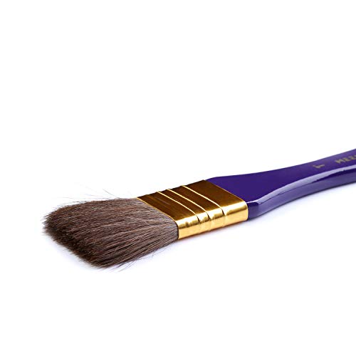 MEEDEN 10 Pcs Paint Brush Set Pony and Nylon Hair Includes a Carrying Case for Watercolor Acrylic Painting