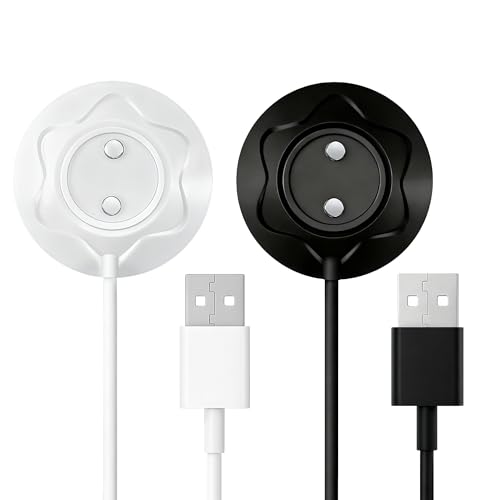 OVECIOPO 2PCS 12MM Rose Charger Replacement Magnetic Charging Cables 2.7FT Replacement DC Charger Cable for Devices with USB Adapter