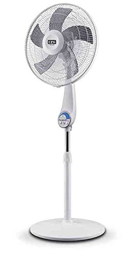 LUCE QUADRA CFG EV094 QUIET 40 WHITE Ventilatore a piantana con 5 pale e telecomando