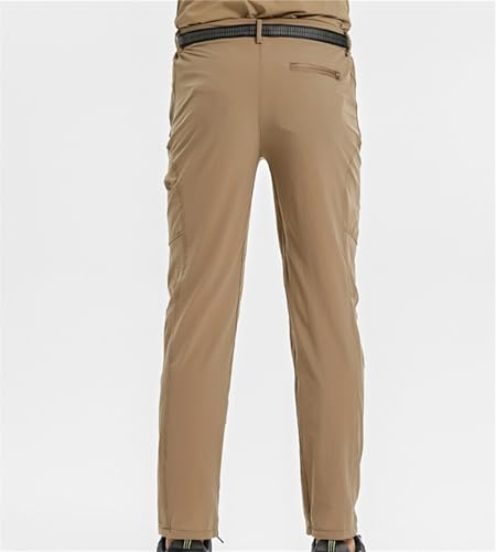 Motionsmax - Men's Outdoor Hiking Cargo Pants Quick Dry Lightweight Waterproof Work Pants for Men with Belt3