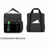 Luxja Torba owerlokowa, torba transportowa do większości owerloków maszynowych, torba do przechowywania owerloków i akcesoriów, 33 cm x 30,5 cm x 34 cm, czarna