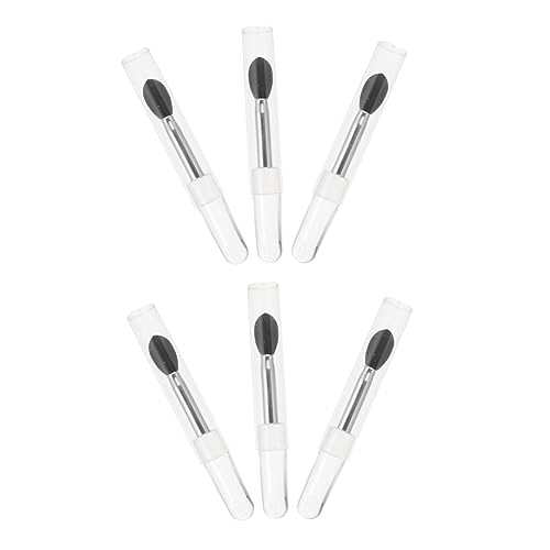 MUSISALY Practical Silicone Lip Mask Brush Eyeshadow Brush Head 6pcs Set Non-S scratchy for Smooth Application Makeup Brush for Women