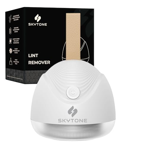 Image of SKYTONE Lint Remover for Clothes, Clothes Fuzz Remover for All Woolen Clothes, Shirts, Jackets, Burr Remover, Pill Remover from Carpets, Curtains (White)