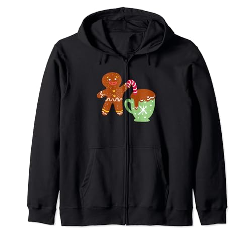 Joli biscuit en pain d'épice et sucre d'orge chaud à la noix de coco Sweat à Capuche