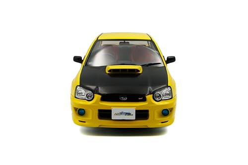 Solido Subaru Impreza WRX STI 2003 Yellow 1:18 miniatura 6