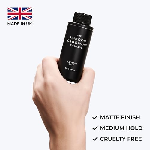 The London Grooming Company - Matte Hair Powder for Men | Texture Powder for Styling | Medium All-Day Hold 0.7 Ounces (20 grams)