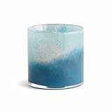 Napa Home & Garden Barclay Butera Del Mar Glass Hurricane Blue