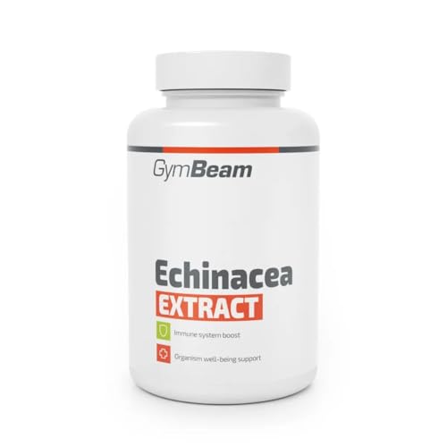 GymBeam Echinacea (Kapseln) - Hochwertiger Echinacea Purpurea-Extrakt standardisiert auf 4% Polyphenole unterstützt das Immunsystem und die allgemeine Vitalität 90 caps